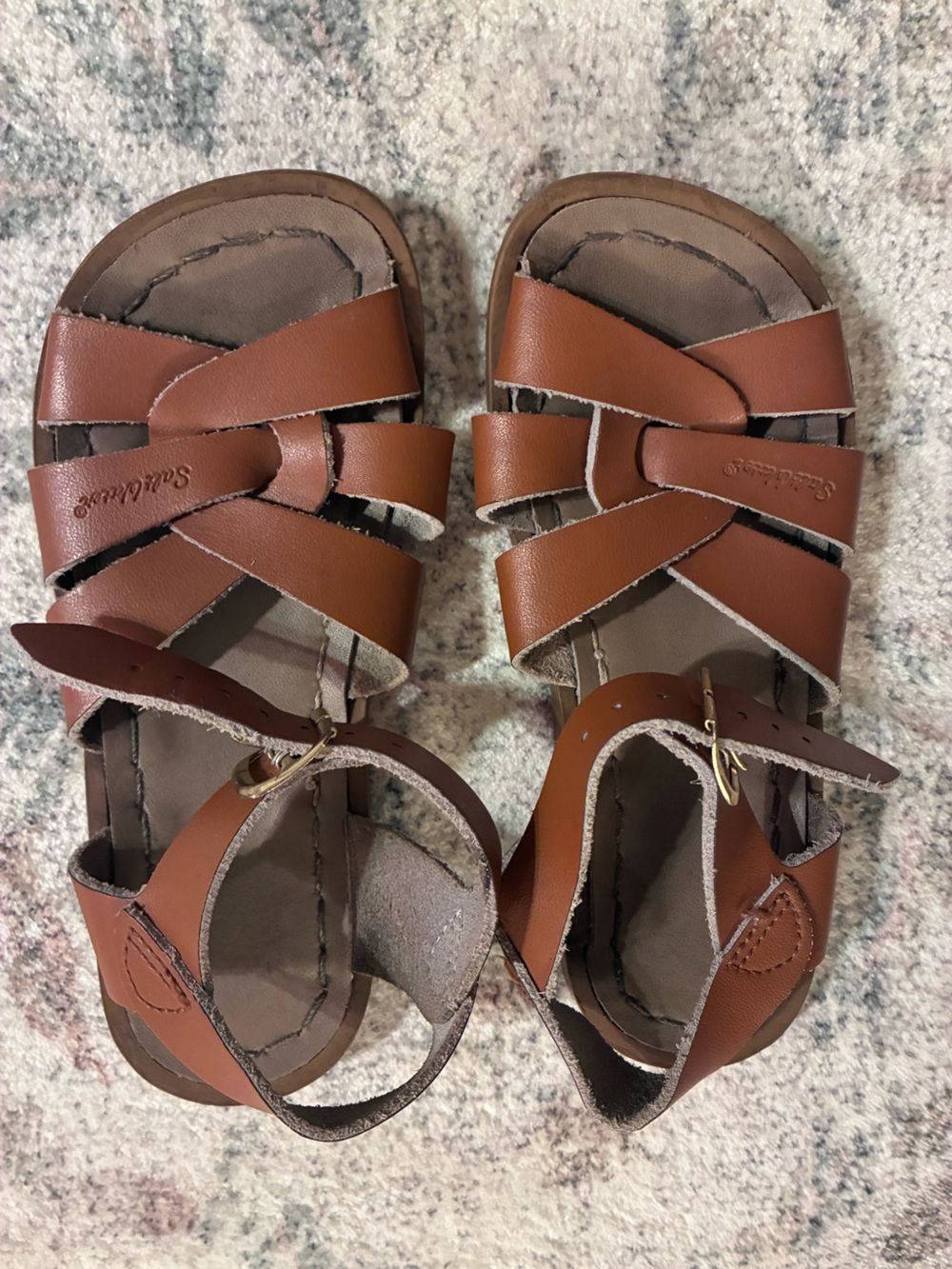 Salt water kids leather Sandals